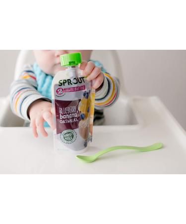 Sprout Organic Baby Food - Blueberry Banana Oatmeal (6+ Months) 3.5 oz - Buy Online on GoSupps.com