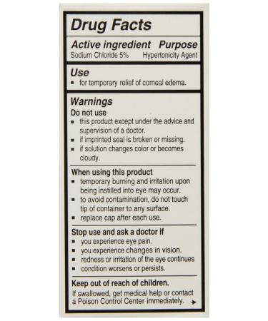 Sodium Chloride Ophthalmic Drops 5% 15mL - Pack of 3 | Eye Care Solution - Buy Online on GoSupps.com