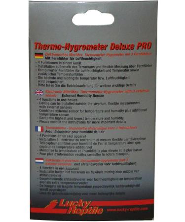 Lucky Reptile LTH-34 Thermometer Hygrometer Deluxe PRO - Buy Online on GoSupps.com