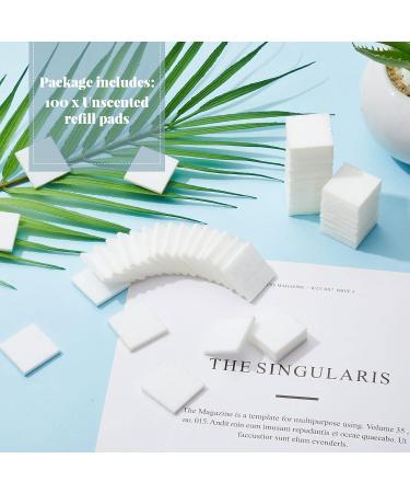 Square Essential Oil Pads - Unscented Replacement Aroma Diffuser Pads for Humidifiers & Car - 100 Pack - Buy Online on GoSupps.com
