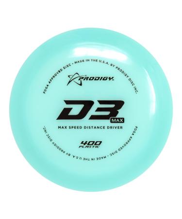 Prodigy Disc 400 D3 Max | Understable Disc Golf Distance Driver | Extremely Durable | Fast Flight with Lots of Glide | (Colors May Vary) 170-174g