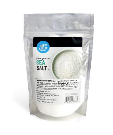 Happy Belly Sea Salt Fine Ground - 16oz - Buy Online on GoSupps.com