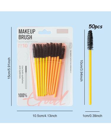 Lash Brush 3-in-1 Reusable Lash Spoolies 50Pcs Bendable Mascara Wands Makeup Applicator Spoolies for Eyebrow and Eyelash ExtensionsLash Brushes - Buy Online on GoSupps.com