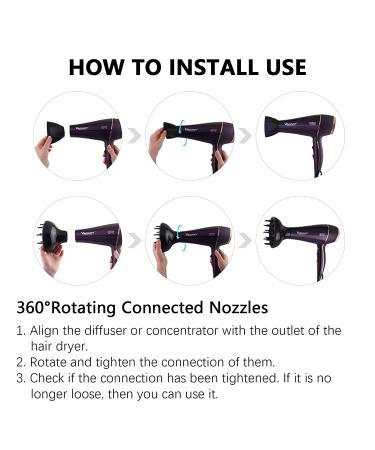 VAGARY Professional Salon Hair Dryer 2200w with Ionic Technology | Powerful AC Motor, Low Noise, 2 Speeds & 2 Heat Settings | Includes Diffuser & Concentrator - Buy Online on GoSupps.com