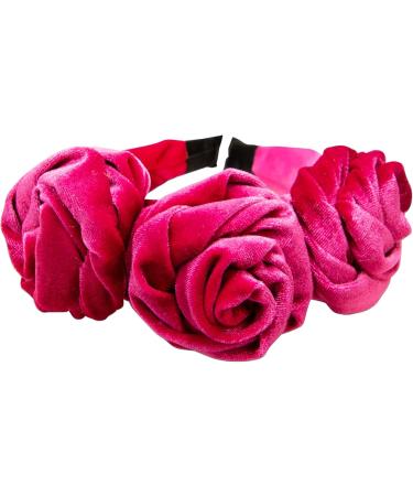 Alpenfl stern Costume Headband Velvet Braided Look Flowers Women's Hair Accessories Non-Slip Headband for Dirndl (Pink-Fuchsia) ADV146 - Buy Online on GoSupps.com