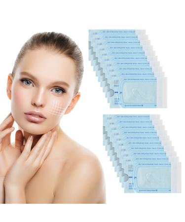 Daelesr 240 pieces of silk threads soluble protein threads for skin firming facial lifting contour lifting protein thread lifting set for lifting 20 packs