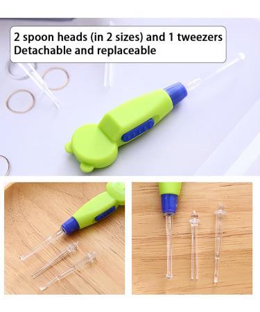 3Sets Cute Flashlight Earpick Earwax Cleaning and Removal Tools Light Led Earpick Wax for Adults and Children Ear Safe(Pink Bunny Yellow Kitty Green Frog) - Buy Online on GoSupps.com