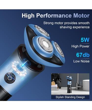 Men's Electric Razor - SOPPY Cordless Shaver with 360 Magnetic Head Rechargeable Wet/Dry IPX7 Waterproof - Perfect Gift for Husband or Dad - Buy Online on GoSupps.com