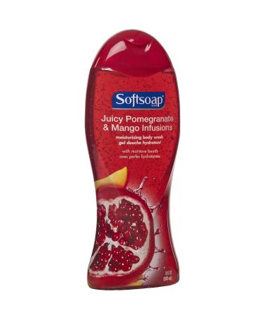 Softsoap Moisturizing Body Wash Pomegranate & Mango 18oz 6pk
