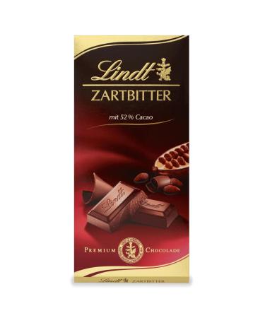 Lindt dark chocolate 52% cocoa content 100 g
