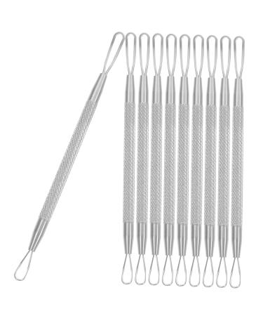 Healeved 7pcs Double-headed Extrusion Ring Needles Pimple Needle Pore Cleaning Kits Blackhead Removers Pimple Tools Pimple Removers Double-headed Beauty Tools Comedone Extractors