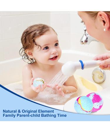 Trecaan Bath Bombs Gift Set 12PCS Organic Bath Bomb for Women Kids Girl Mom Wife Handmade Natural Essential Oil Great Gift for Birthday Valentine's Mother's Day Christmas Anniversary - Buy Online on GoSupps.com