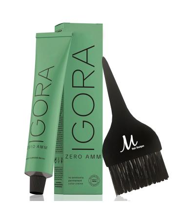 M Hair Designs Igora Zero AMM Hair No Ammonia Permanent Color Creme - 3-0 Dark Brown Natural - 2.1 Oz
