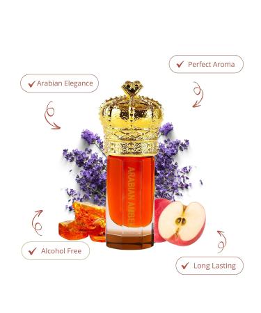 ARABIAN PERFUMES & OILS Arabian Amber Perfume Oil - Spicy Warm Woody Fragrance Oil for Men and Women - Travel Size Perfume 0.10 Fl. Oz. - Buy Online on GoSupps.com