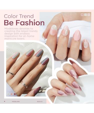 Modelones Gel Nail Polish Kit with U V Light 48W Nail Dryer Lamp Pink Brown Nude Gel Nail Polish Set Soak Off Base and Top Coat Nail Tools French Manicure Design Nail Art Starter Kit Mother's Day Gift for Women - Buy Online on GoSupps.com