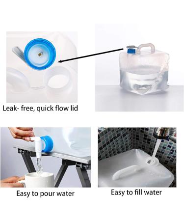 Cedilis 2 Pack 5.3 Gallon Collapsible Water Container with Spigot - BPA-Free Camping & Emergency Water Storage Jug - 20L Capacity - Buy Online on GoSupps.com