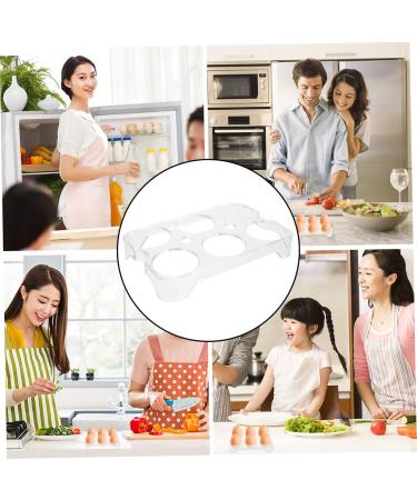 jojofuny 2pcs Egg Storage Box Deviled Egg Containers with Lid 8 Egg Tray 6 Egg Tray Lids Egg Cup Pp Tableware Assorted Colorx2pcs 14.8x9.7x2cmx2pcs - Buy Online on GoSupps.com