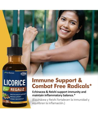 Licorice Root Extract Drops for Digestive Health Natural Herbal Bloating Relief and Immune Support Liquid Tincture Supplement with Dandelion Peppermint Ginger. extrato de Regaliz. 2oz Original 2 Fl Oz (Pack of 1) - Buy Online on GoSupps.com