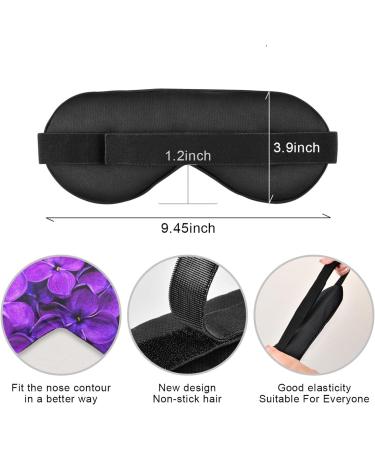 Haskirky Light Blocking Eye Mask for Adults - Adjustable & Comfortable for Travel, Yoga, Meditation - Spring Lilac Purple - Buy Online on GoSupps.com