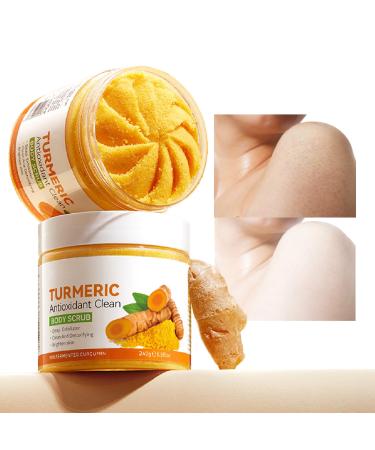 Turmeric Body Scrub-Revitalize And Glow With Turmeric Body Scrub - Exfoliate Cleanse And Rejuvenate Your Skin For A Smoother Radiant Complexion!-Body Exfoliator Scrub-Body Scrub