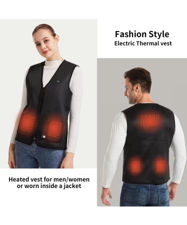 AIMINTSEN Heated Vest - USB Charging Electric Heated Jacket for Outdoor - Unisex-Washable - Buy Online on GoSupps.com