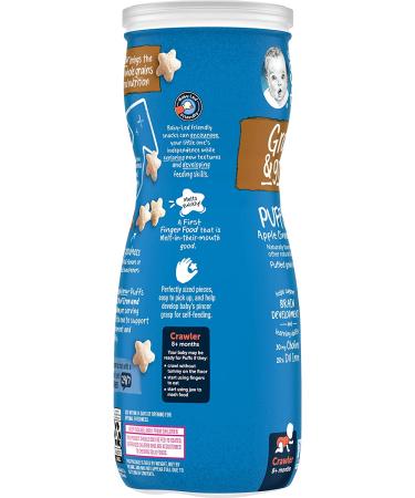 Gerber Puffs Cereal Snack - Apple Cinnamon Flavor for 8+ Months - 1.48 oz (42 g) - Buy Online on GoSupps.com