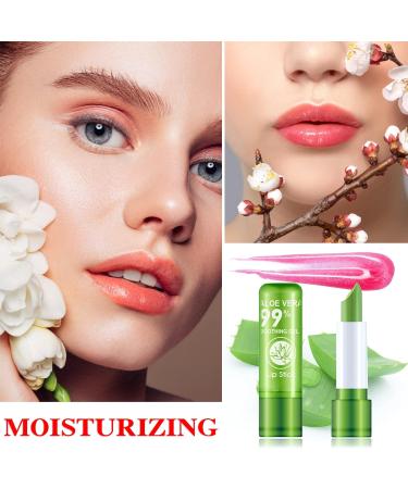 3 Pack Aloe Vera Magic Color Changing Lipstick Set | Long Wear & Moisturizing | Waterproof Matte Lip Balm Makeup - Buy Online on GoSupps.com