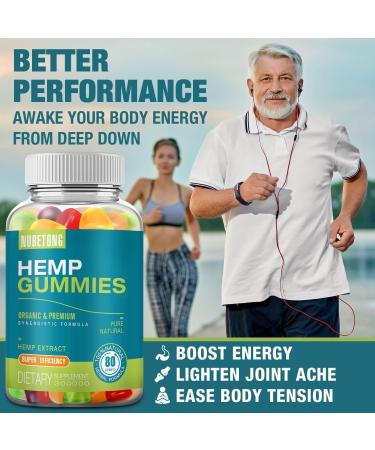 Hemp Gummies High Potency Extra Strength Hemp Oil Extract Organic Edible Gummy Supplement for Adult Gummy for Sleep Pain Anxiety - Buy Online on GoSupps.com