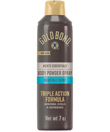 Gold Bond Men's Body Powder Spray Nightfall Scent 7 oz. & Friction Defense Stick 1.75 oz. Skin Care Bundle 7 Ounce (Pack of 1) Talc-Free Nightfall + Stick 775387 - Buy Online on GoSupps.com