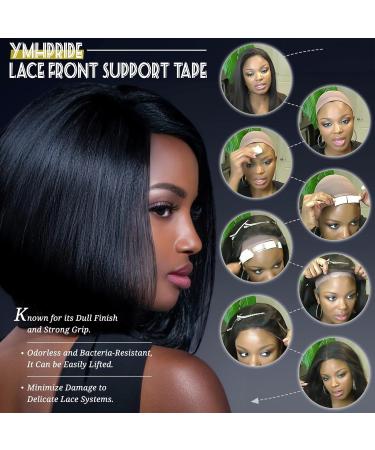 YMHPRIDE 2 PCS Lace Front Wig Support Tape - Double Sided Adhesive Roll for Hair Extensions - Salon Quality Replacement Tape - Blue and White 1CM * 3Yard Rolls - Buy Online on GoSupps.com