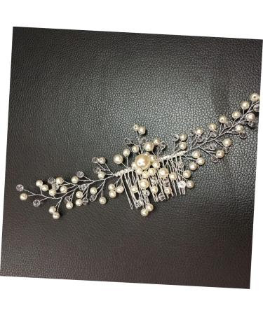 FRCOLOR Bridal Pearl Hair Comb Flower Decorations Teasing Combs for Women Inserted Hair Comb Wedding Hair Clip Jeweled Headband Wedding Hair Accessories for Women Miss Decorate Delicate - Buy Online on GoSupps.com