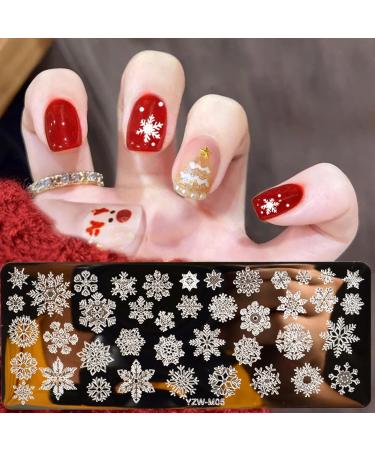 Sanwood Nail Stamp Plate - XMA Pattern | Stainless Steel Manicure Tool Kit | Clear Engraved Nail Art Templates - Buy Online on GoSupps.com