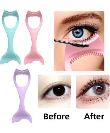 2PCS Outils de Cils Applicateur de Bouclier de Mascara Applicateur de Bouclier de Mascara 3 en 1 Outil de Cils Outil de Cils de Maquillage de Garde de Cils Applicateur de Mascara Sup rieur et Inf ri - Buy Online on GoSupps.com