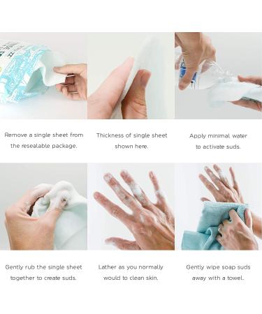 Scrubzz Disposable NO RINSE Bathing Wipes- 25 Pack Canada- All-in-1 Single Use Shower Wipes Simply Dampen Lather and Dry Without Shampoo or Rinsing **** We are the ONLY CANADIAN DISTRIBUTOR for SCRUBZZ *** - Buy Online on GoSupps.com