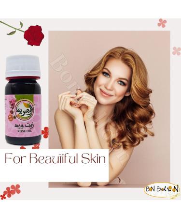 Pure & Natural Arabian Rose Oil Cold Pressed El Masrya Natural Concentrated Crude Perfect Fresh For Body & Hair & Skin No Additives Non Gmo Kosher Halal (1 Pack 1 oz / 30 ml)  - Buy Online on GoSupps.com
