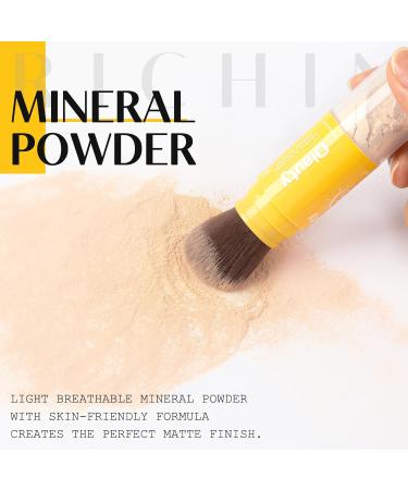 Buy Mineral Setting Powder - Matte Oil Control & Natural Translucent Loose Powder for All Skin Types (Medium 8g) - Lightweight & Breathable - Buy Online on GoSupps.com
