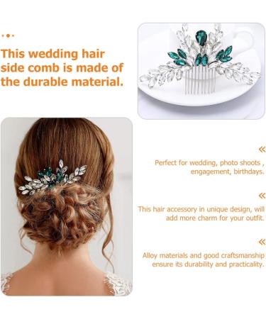 DOITOOL Bridal Comb Bridal Hairpins Wedding Hair Clip Hair Insert Crystal Headpiece Hair Teasing Comb Rhinestone Barrettes Hair Combs Bride Western Style Accessories Alloy Dinner Party - Buy Online on GoSupps.com