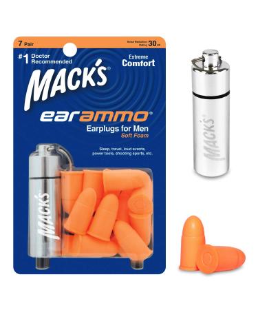 Mack's - Ear Ammo foam earplugs 7 pairs and aluminum tin