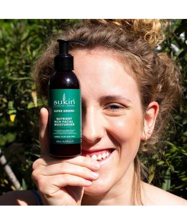 Sukin Super Greens Facial Moisturiser 125ml | Nutrient-Rich Skincare - Buy Online on GoSupps.com