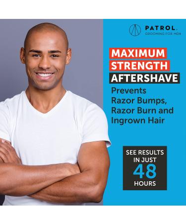 Bump Patrol Maximum Strength Aftershave Formula - Razor Bump & Ingrown Hair Solution - 4oz - Buy Online on GoSupps.com
