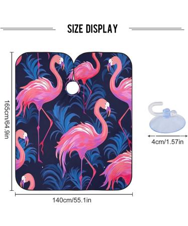 Kigai Cute Flamingo Barber Cape - Waterproof Professional Hair Cutting Cape for Men & Women with Adjustable Snap Closure - Buy Online on GoSupps.com