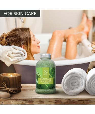 Aloe Vera Swimming Salt 600g | Natural Sea Salt & Pure Aloe Extract for Relaxation Beauty & Wellness - Spa Grade Bathing Salts - Buy Online on GoSupps.com