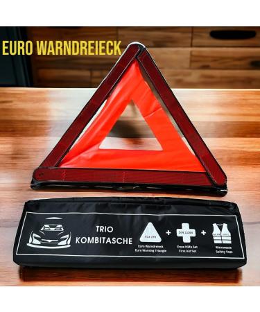 VZL KFZ Auto & Combith Construction Kit 2024 - T V Tested Warning Triangle & Vest First Aid Set - Essential Car Accessories - Buy Online on GoSupps.com