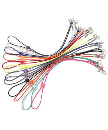 Dinesa 12 pieces of elastic mask zinclegation safety hooks adjustable length elastic ribbon earplugs mask extension mask holder