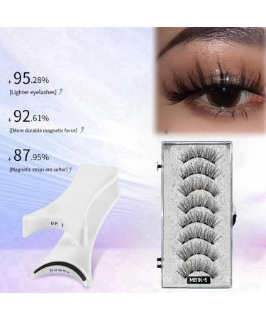 4 Pairs Magnetic Eyelashes with Applicator Magnetic Eyelashes Natural Look 3D Magnetic False Eyelashes without Eyeliner Reusable Magnetic Eyelashes No Glue No Liner Needed Easy to Wear and Remove - Buy Online on GoSupps.com