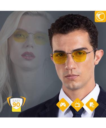 PRiSMA KAHLA Blue Blocker Gamer Glasses - Protect Your Eyes from Blue Light | KL702 03 Easy90 - Buy Online on GoSupps.com