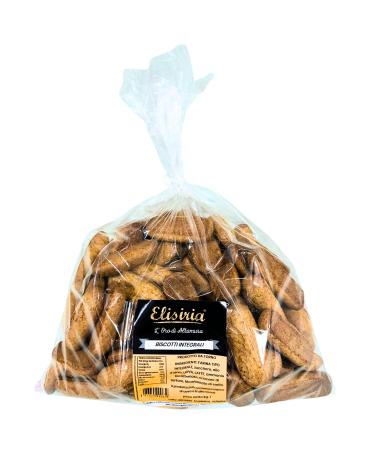 Elisiria MADE IN ITALY Elisiria Whole Grain Artisan Biscuits Isecchi Biscuits for Breakfast and Snacks Sweet Snacks 1 kg Pack Made in Italy