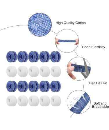 20 Pcs Blue Finger Bandages for Work & Kitchen - Thumb & Finger Protection - One Size - Buy Online on GoSupps.com