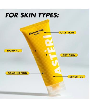 Alumni Skincare Shimmering Cream Cleanser | 4 oz Citrus Bomb Infusion | Vegan Vitamin C Cleanser for All Skin Types - Buy Online on GoSupps.com