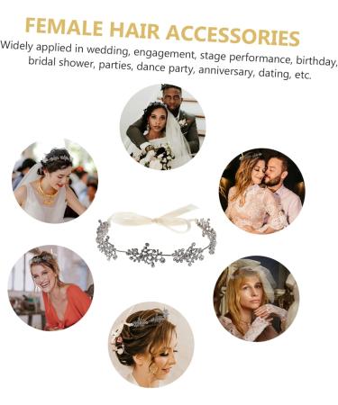 1pc Hair Accessories Wedding Rhinstone Bridal Headpieces Birthday Vine Bridal Vine Bridal Hair Vine Adjustable Headband Rhinestone Crown Rhinestone Hair Bride Alloy Fashion - Buy Online on GoSupps.com